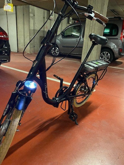 Minifiets , Plooifiets , merk BEAUFORT, Moins de 10 vitesses, Comme neuf, Enlèvement, Frein à disque