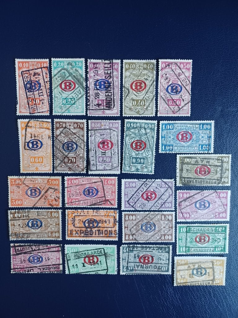 Postzegels Belgie, Postzegels en Munten, Ophalen of Verzenden, Gestempeld, Treinen, Gestempeld