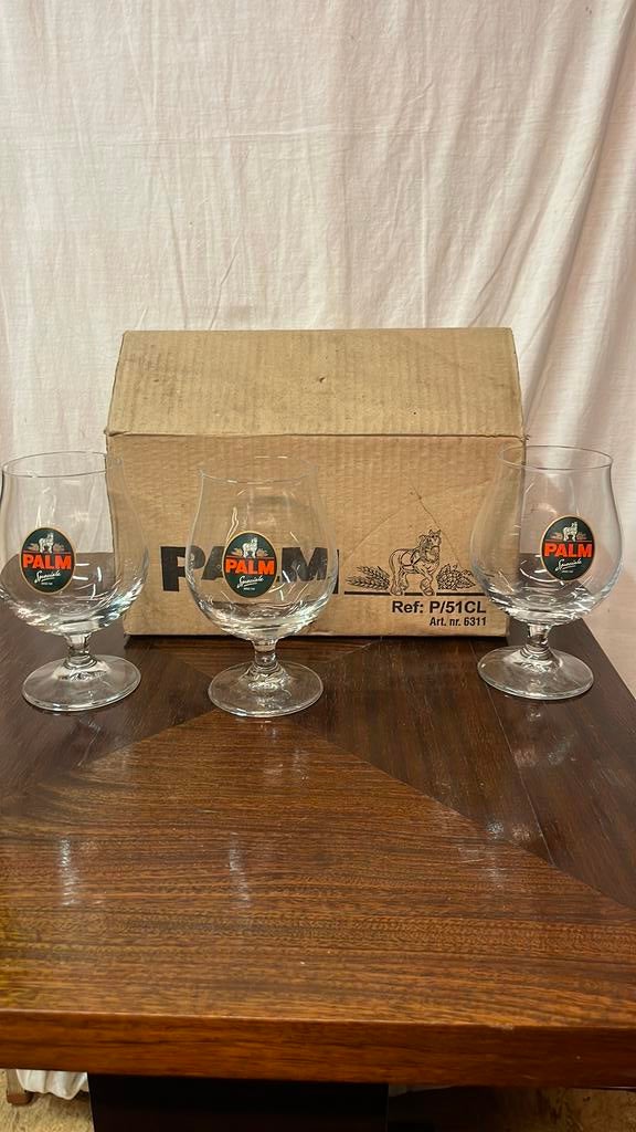 Vintage palm glazen 33 cl, Ophalen of Verzenden, Nieuw