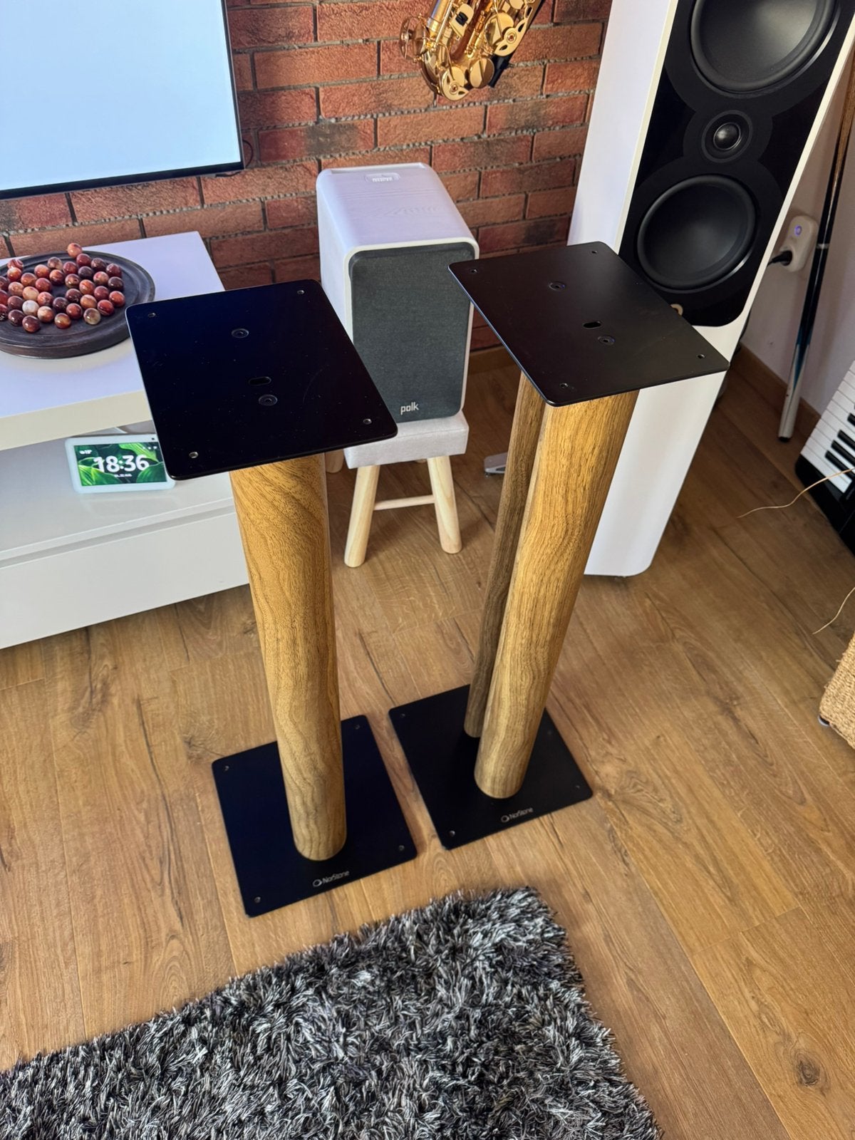 Norstone Stylum 3 - pieds pour enceintes - 80cm, Enlèvement, Comme neuf, Autres types