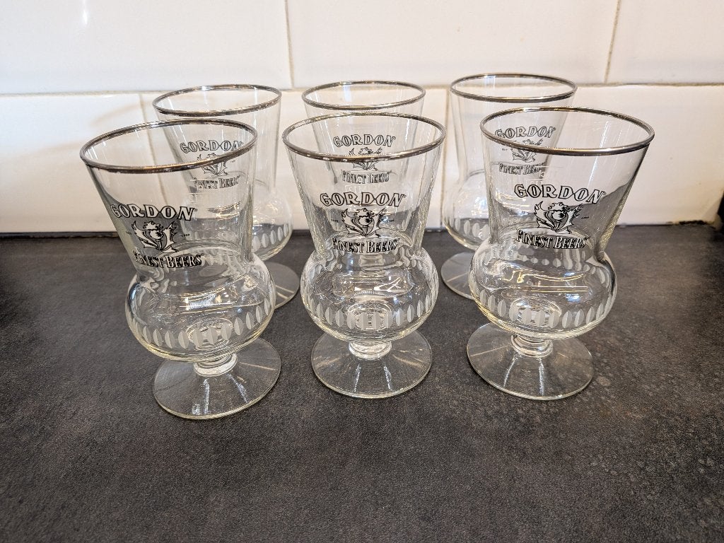 6 proefglaasjes Gordon Scotch - 11 cl, Ophalen of Verzenden, Nieuw, Bierglas