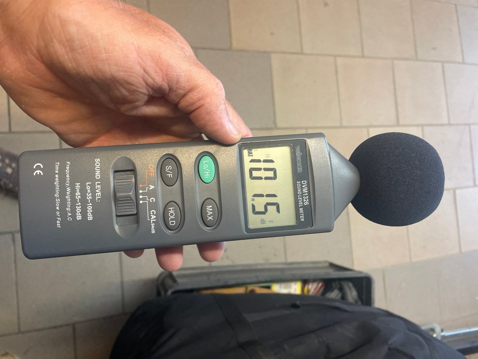 Decibelmeter, Ophalen, Zo goed als nieuw