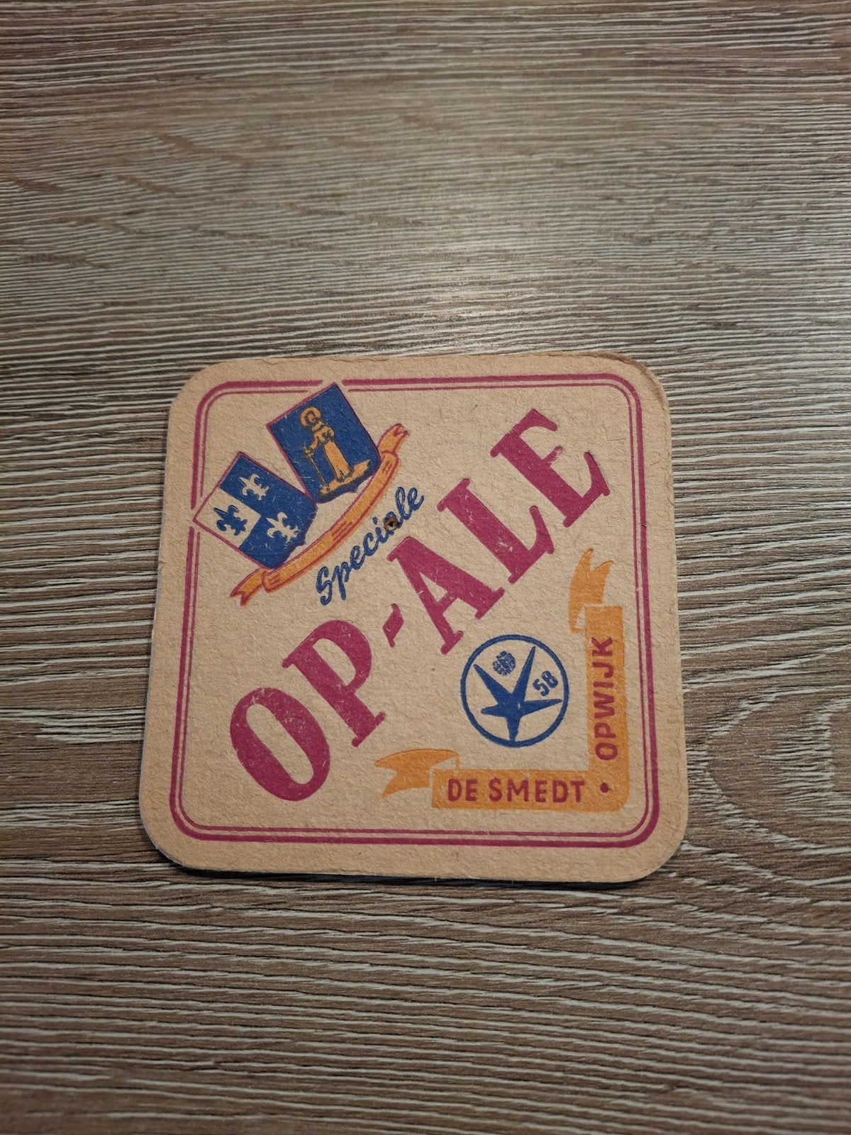 oud bierviltje op ale desmet expo 58, Verzamelen, Ophalen of Verzenden