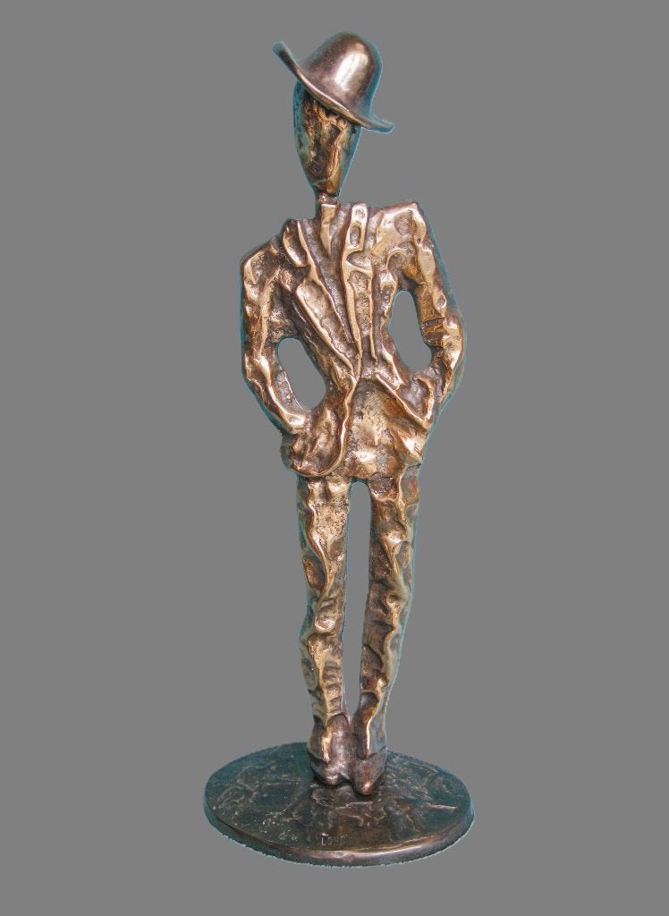 Mooie brons - bonvivant - Yves Lohe., Ophalen, Brons