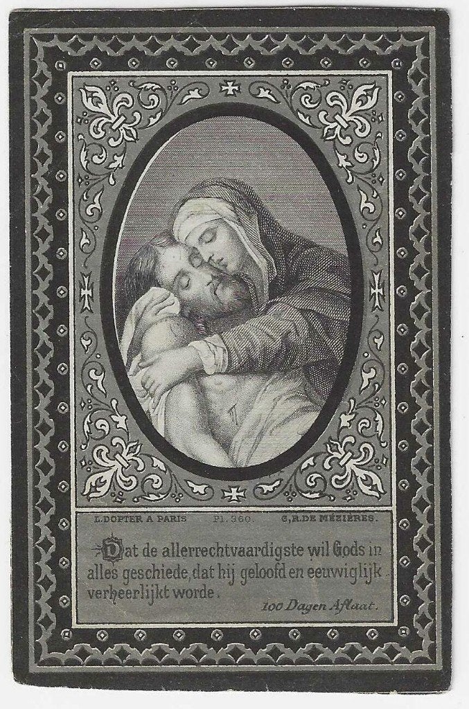 Maria Guys, Antwerpen 1819 - Antwerpen 1881, Ophalen of Verzenden, Bidprentje
