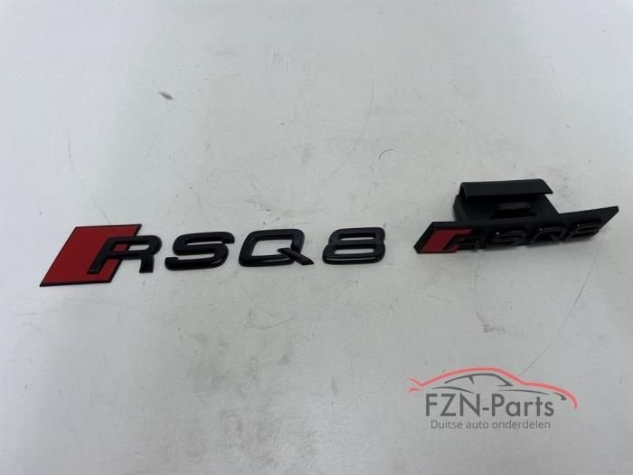 Audi RSQ8 4M8 Logo embleem grille achterklep hoogglans zwart, Enlèvement ou Envoi, Utilisé