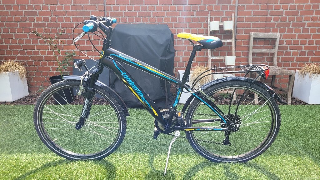 Lombardo Tropea "24 (18 versnellingen) kinderfiets, Ophalen, 20 inch of meer, Velgrem, Zo goed als nieuw