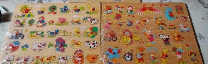 Lot: 2 grote houten puzzels, Enlèvement ou Envoi, Comme neuf