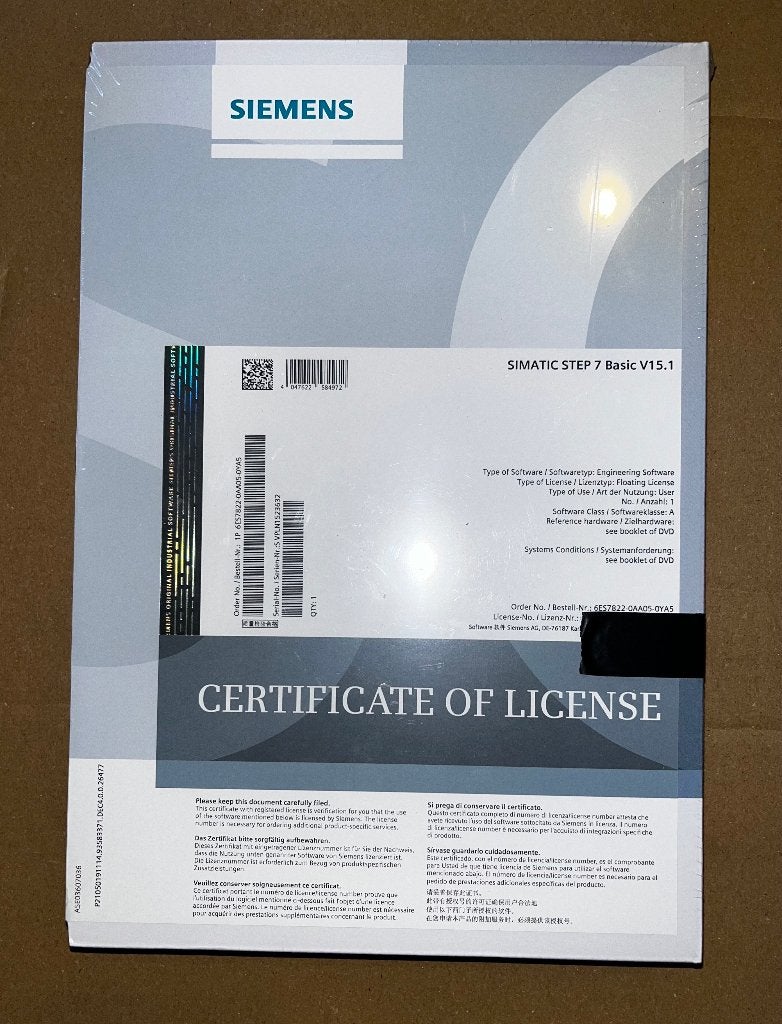 Siemens Simatic Step 7 Basic V15.1 pour S7 1200, Enlèvement ou Envoi, Neuf, MacOS