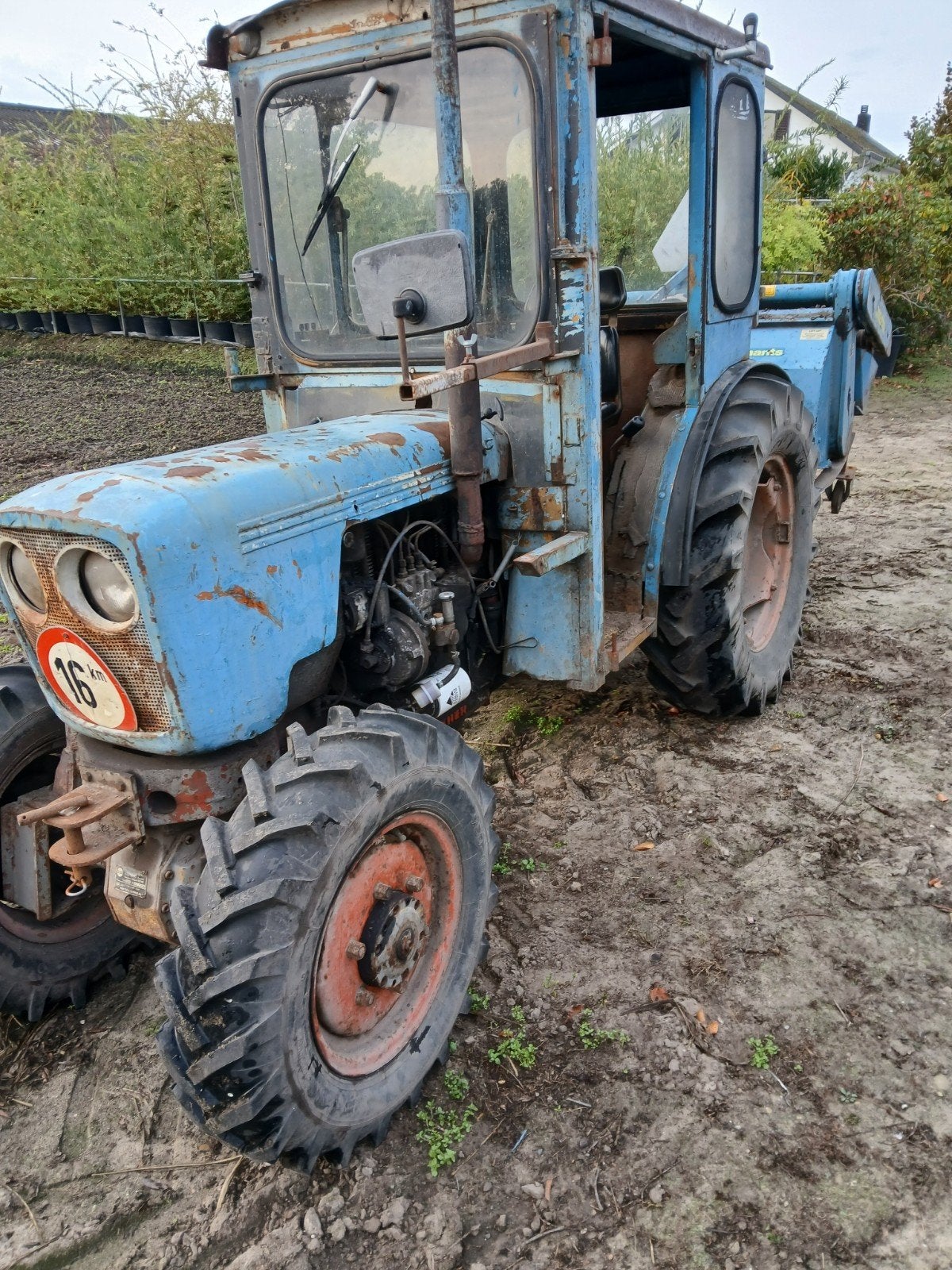 Eicher 3712 met spitmachine, Articles professionnels, Enlèvement