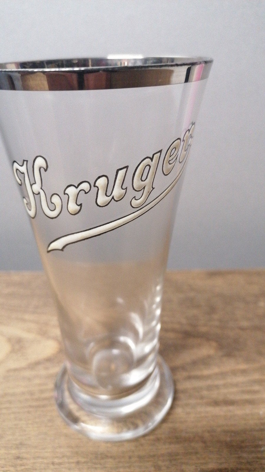 zeer oud Kruger bierglas, Ophalen of Verzenden