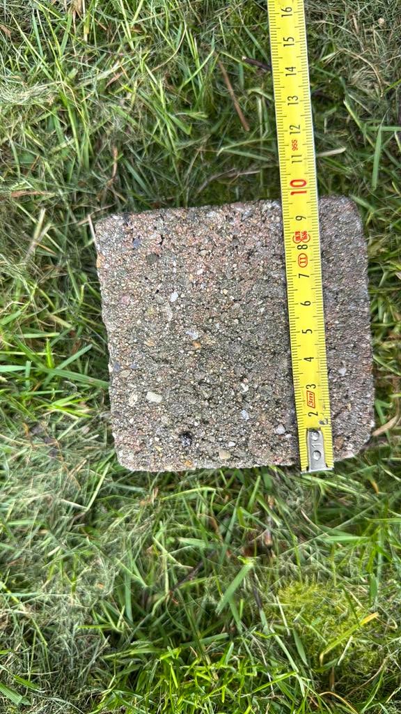 Gratis Klinkers 10x10cm oostduinkerke, Enlèvement, Comme neuf, Briques