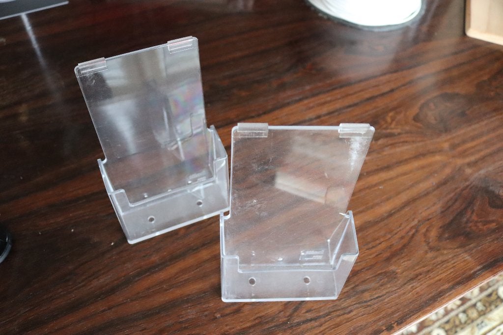 Plexi folderhouder 11x18cm 2st, Ophalen, Automaat
