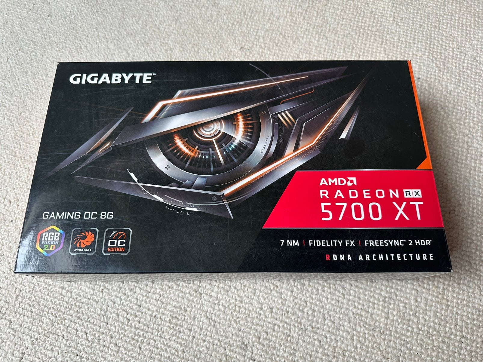 AMD Radeon 5700 XT GAMING OC Gigabyte, Computers en Software, Videokaarten, Ophalen of Verzenden, Zo goed als nieuw, AMD