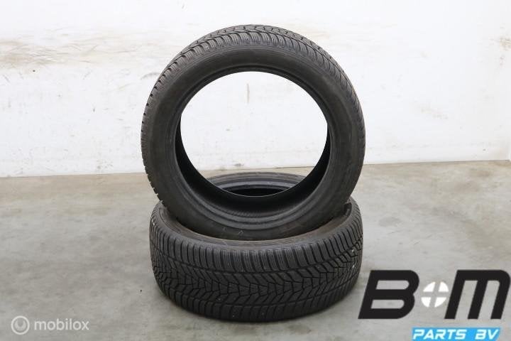 2 x 2554519 104V Hankook Winter Icept Evo3 7mm 255 45 19, Auto-onderdelen, 19 inch, Gebruikt, 255 mm, Winterbanden