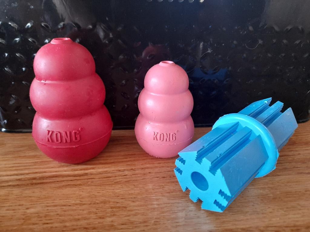 3 x KONG (jouets pour chiot), Animaux & Accessoires, Jouets pour chiens, Comme neuf, Jouets à mâcher, Enlèvement
