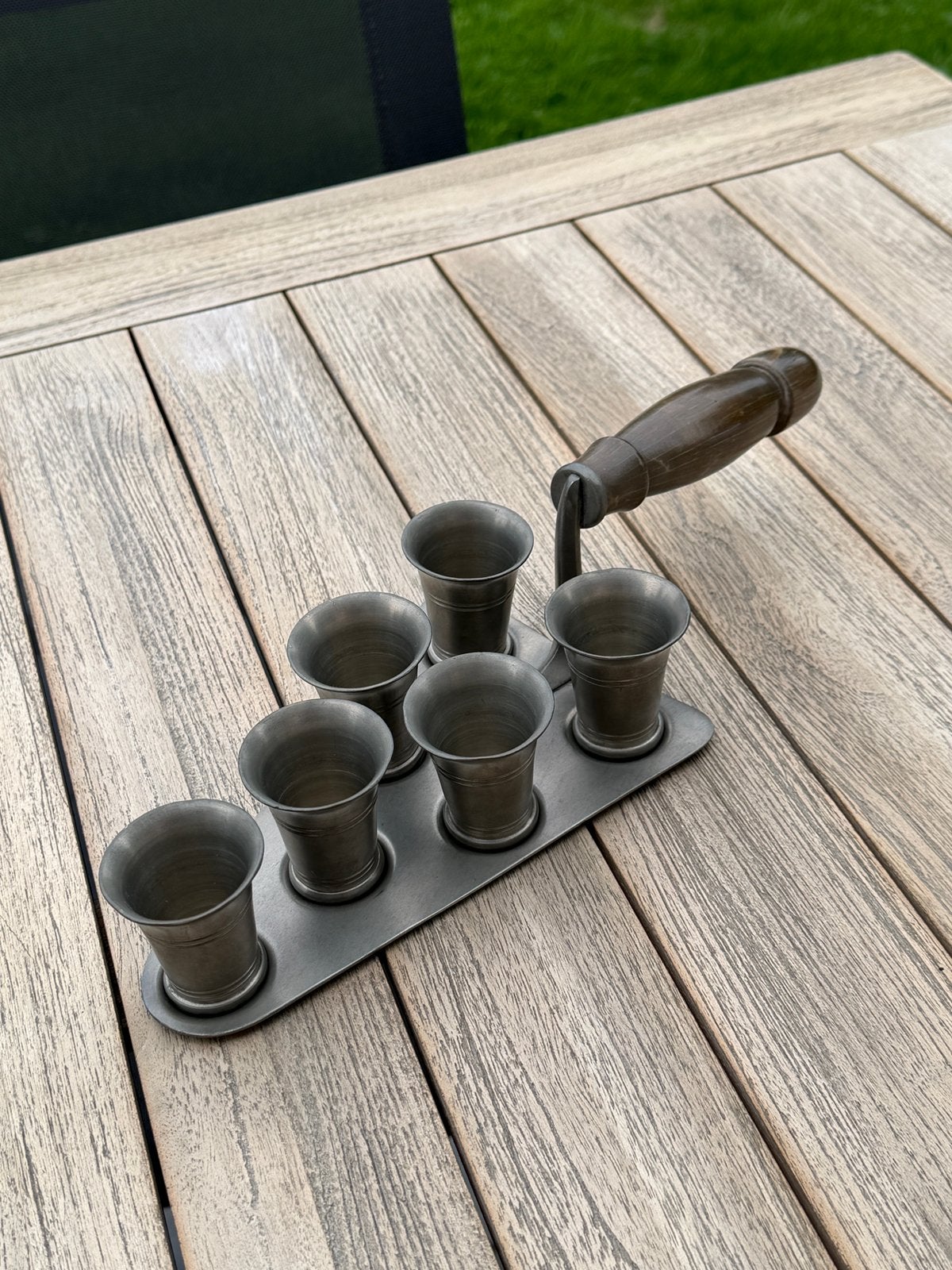 Vintage borrelset – 95% fijn tin, Antiek en Kunst, Ophalen