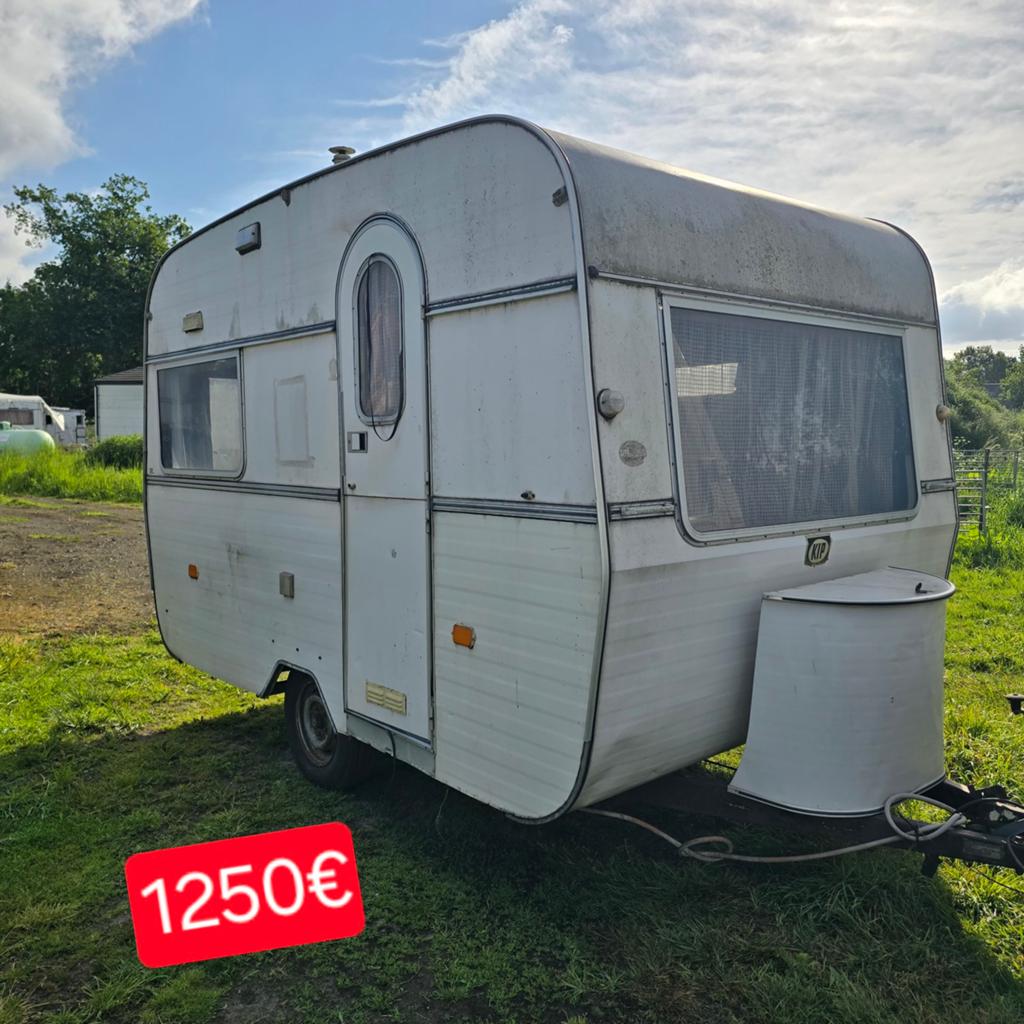 Caravane, poulet, véhicule ancien, food truck, quai, roulott, Caravanes & Camping, Enlèvement