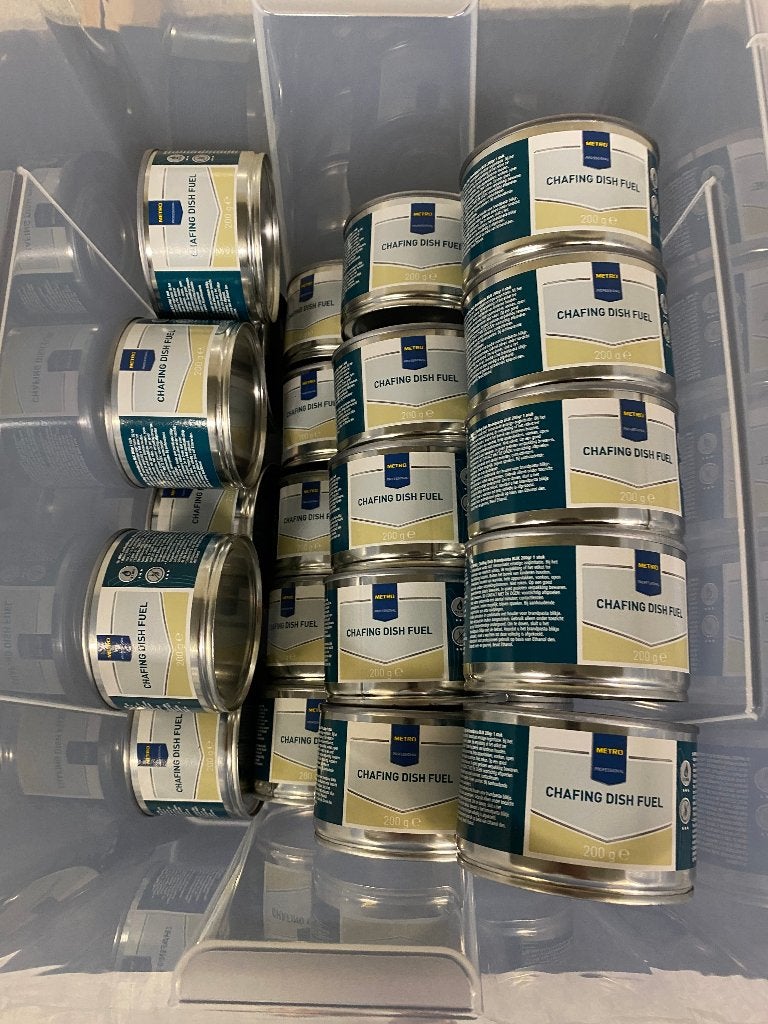 Lot de combustibles pour chafing dish – boîtes de 200 g, Enlèvement