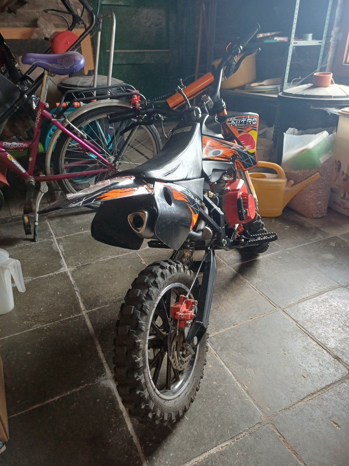 Pitbike 50cc met onderdelen, Enlèvement