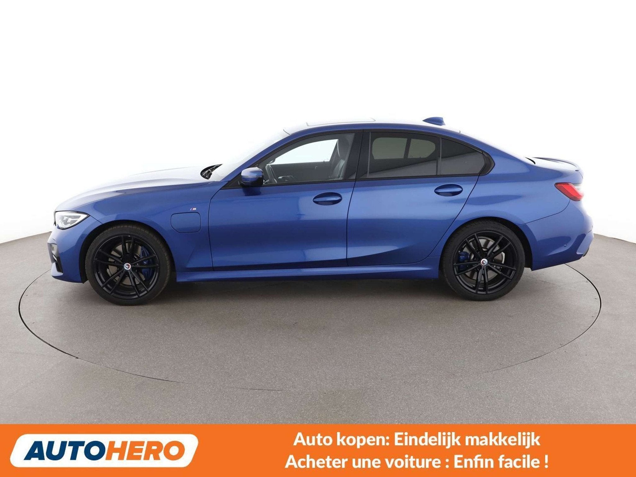 BMW 3 Serie 330 330e M Sport (bj 2020, automaat), Auto's, Automaat, Achterwielaandrijving, Blauw, Leder