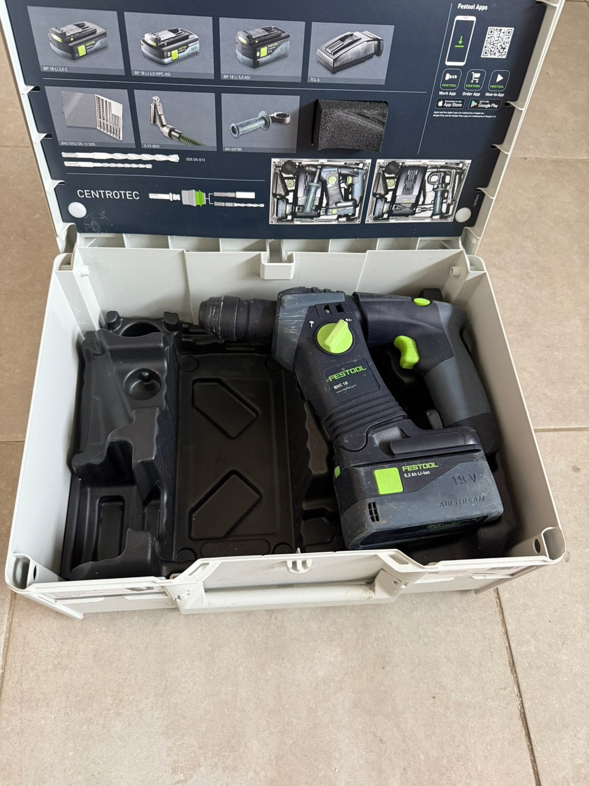 Festool boormachine BHC 18 . met batterij, Doe-het-zelf en Bouw, Ophalen, Gebruikt, Boormachine