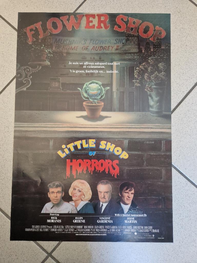 filmaffiche Little Shop Of Horrors 1986 filmposter, Verzamelen, Rechthoekig Staand, Ophalen of Verzenden, Zo goed als nieuw, A1 t/m A3