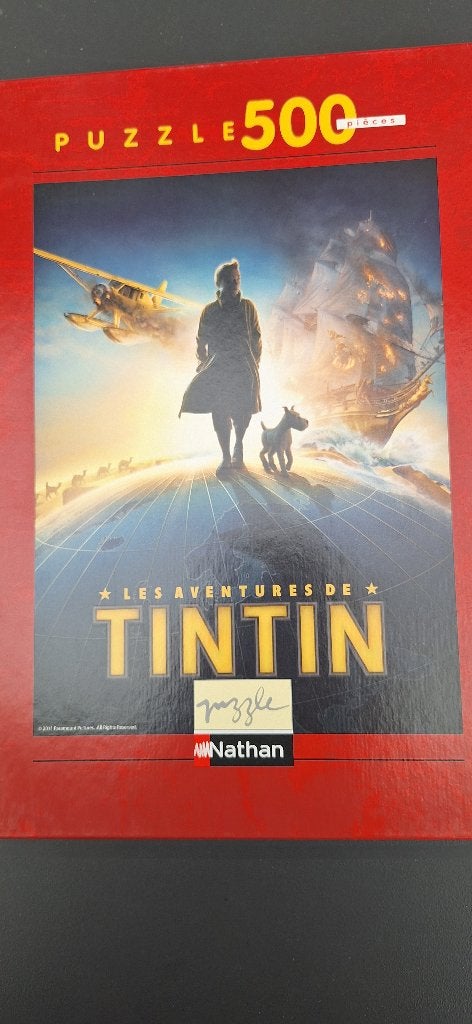 Puzzle Tintin 500 Pcs, Enlèvement ou Envoi, Moins de 500 pièces, Comme neuf, Puzzle