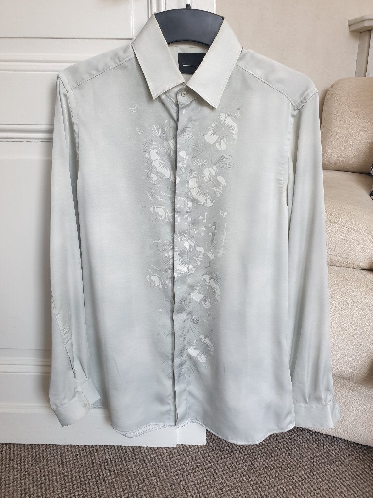 Diesel Zwart hemd, Kleding | Heren, Overhemden, Ophalen of Verzenden, Zo goed als nieuw, Halswijdte 41/42 (L), Overige kleuren