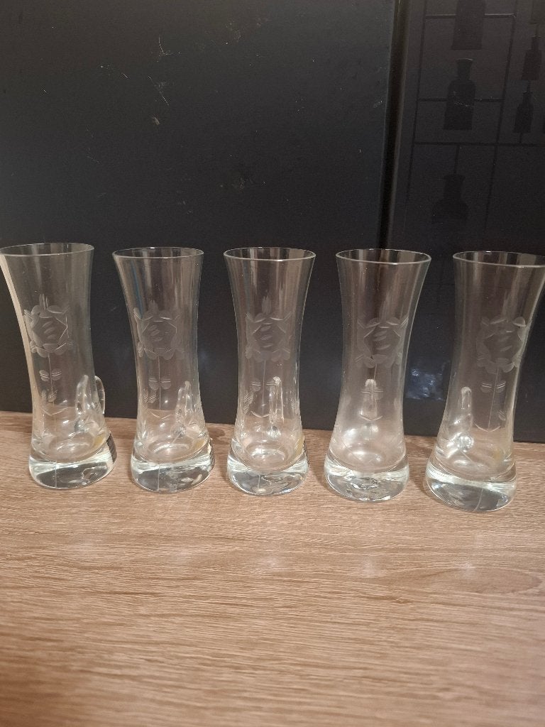 Vintage asbach uralt glazen, Verzamelen, Ophalen of Verzenden