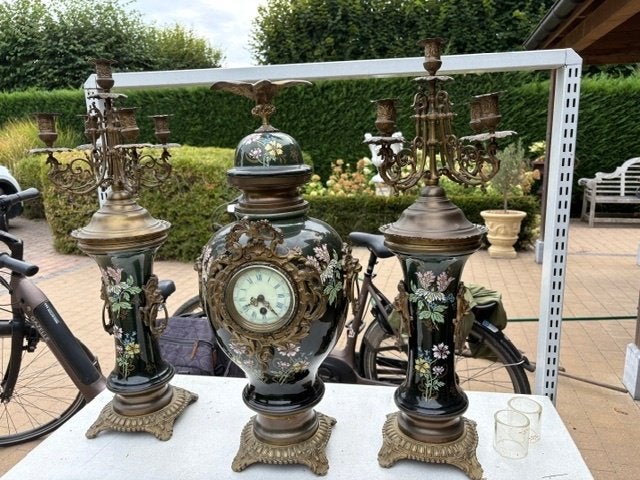 KLOK KLOKKENSTEL PENDULE, Antiek en Kunst, Ophalen