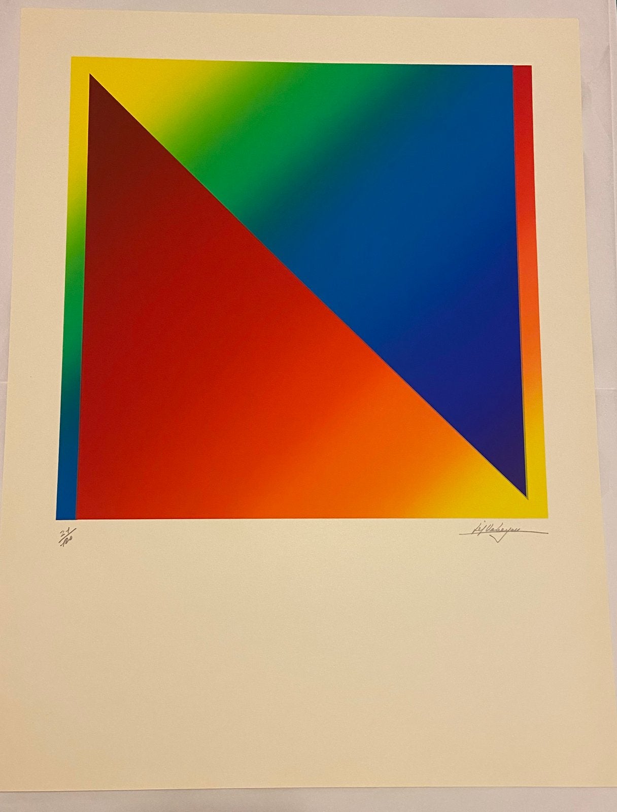 Jef Verheyen - Signé, Antiquités & Art, Numéroté, Enlèvement, Abstrait, Sérigraphie