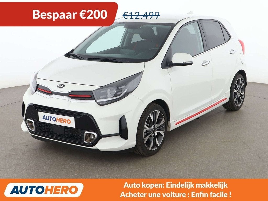Kia Picanto 1.2 GT Line (bj 2021), Auto's, https://public.car-pass.be/vhr/ebbdef04-25ce-4cc9-ad70-027cba2d8e24, Gebruikt, Wit