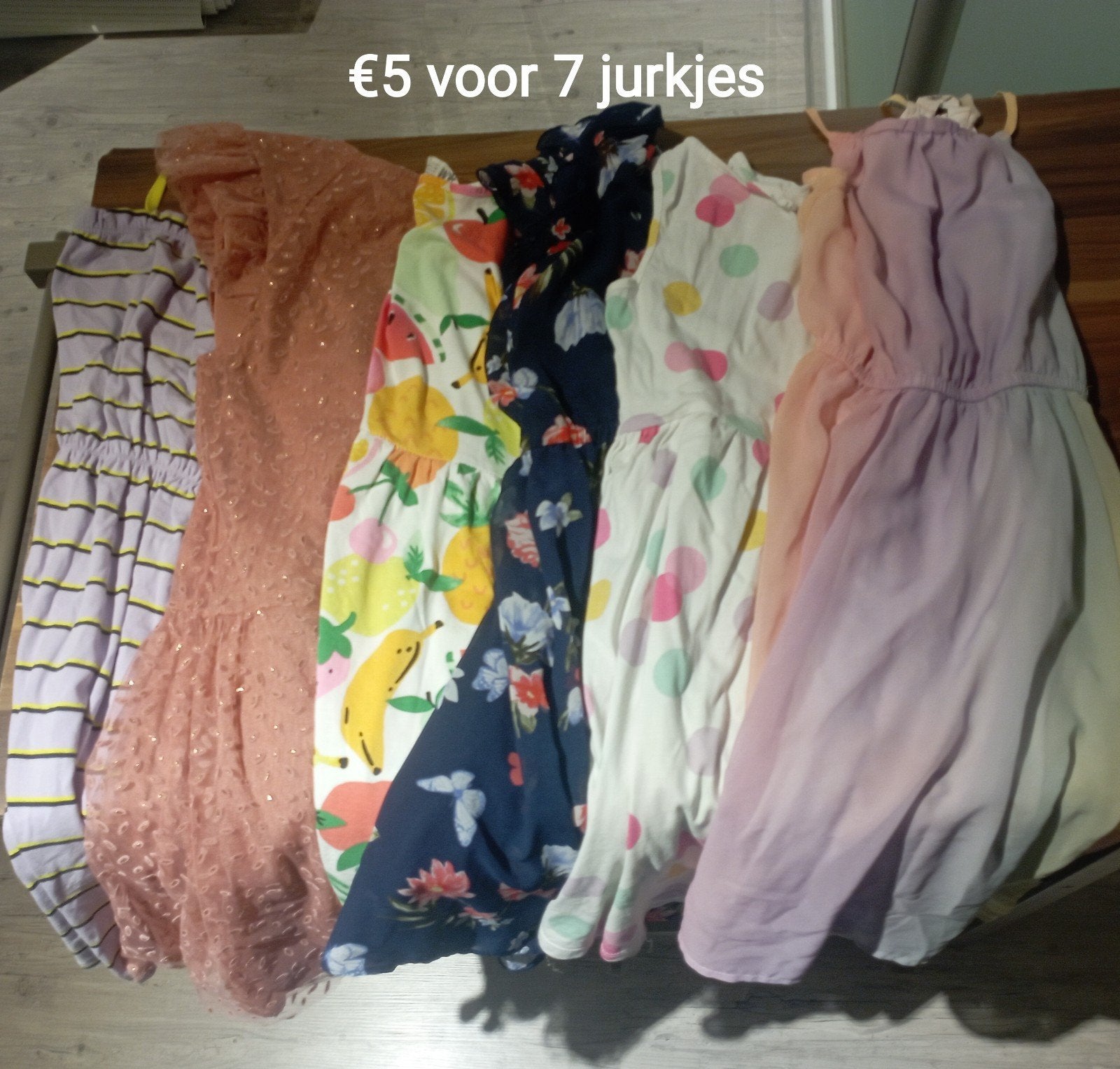 T-shirt rokjes jurken korte broeken meisje maat 140 zomer, Ophalen, Meisje