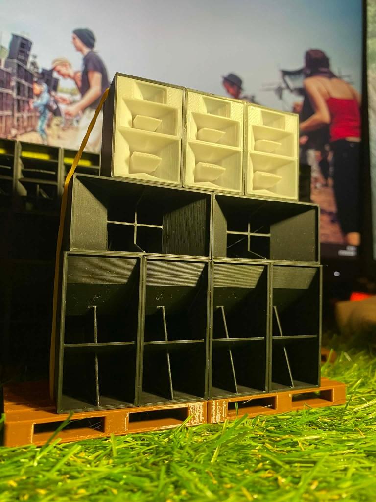 Maquette Mini Mur de Son Sound System Tekno– Déco Free Party, Ophalen of Verzenden, Zo goed als nieuw, Mens