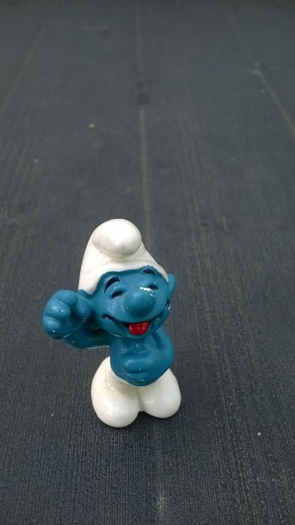Vrolijke Smurf 2.0079, Verzamelen, Ophalen of Verzenden, Gebruikt, Overige Smurfen, Poppetje, Figuurtje of Knuffel