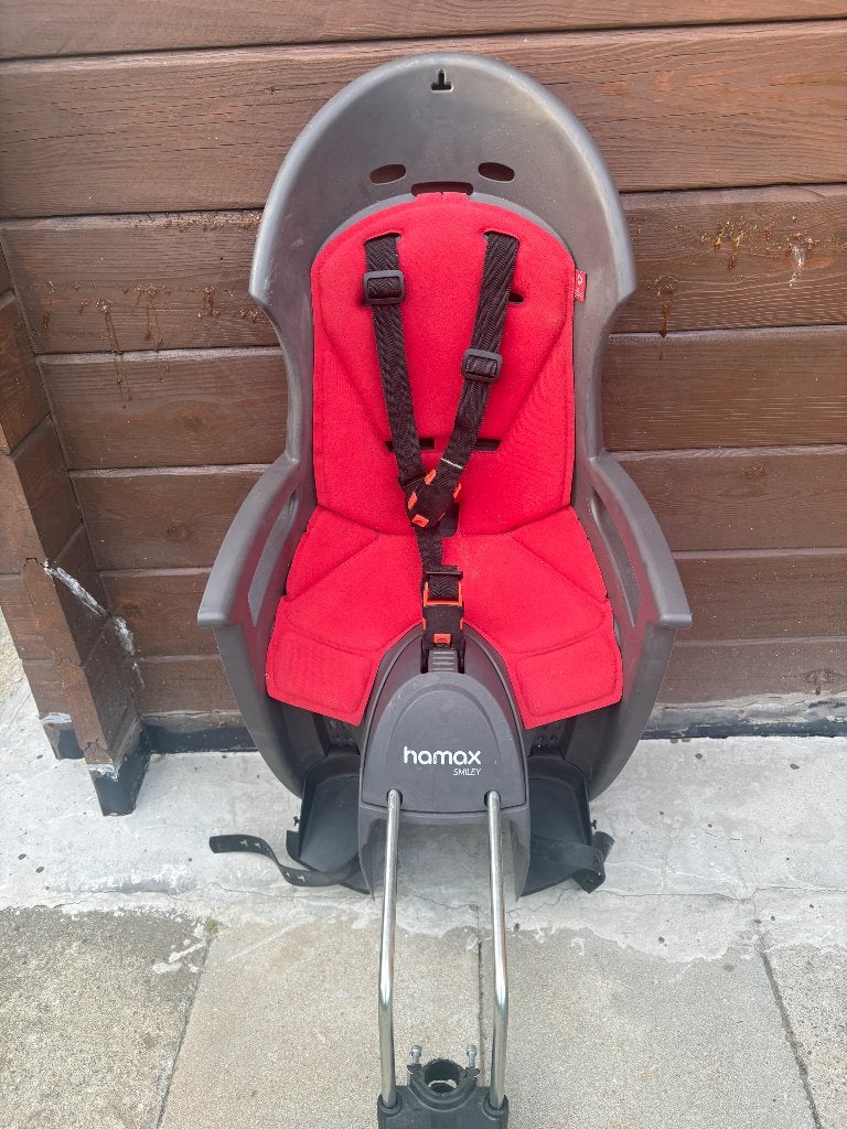 Fietsstoel hamax smily is kompleet!, Ophalen, Achterzitje, Gebruikt, 9 t/m 36 kg