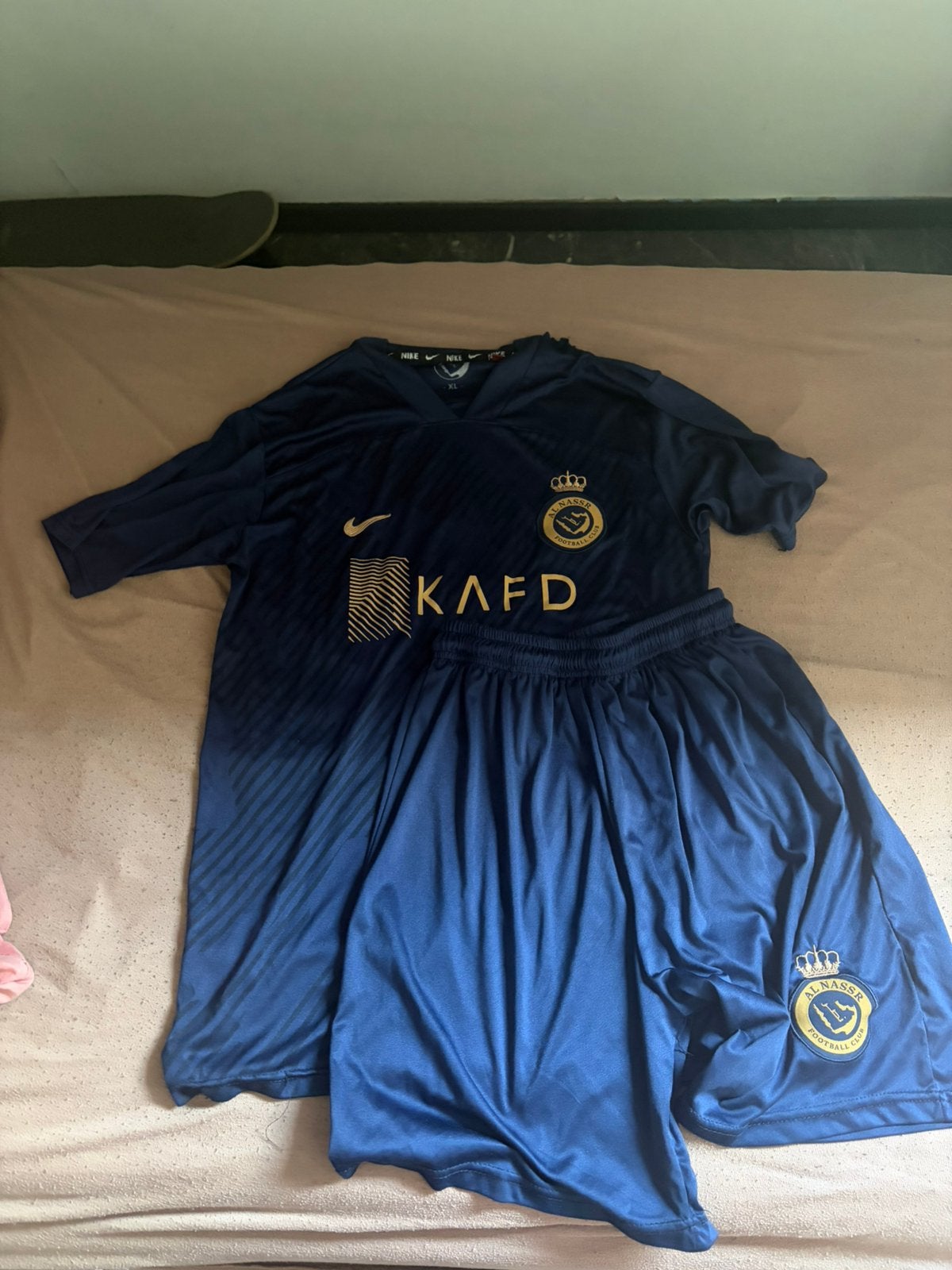 Al nassr ronaldo blue jersey, Maat XL, Ophalen of Verzenden, Gebruikt, Trainingspak