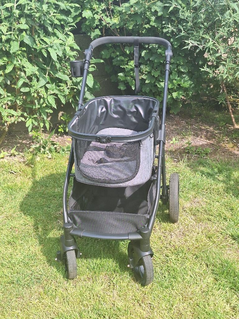 Hondenbuggy zwart/grijs, Animaux & Accessoires, Enlèvement, Comme neuf