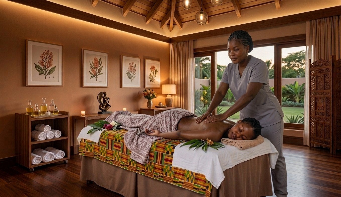Afro massothérapie/Réflexologie plantaire/ Conseil conj.fam, Massage relaxant