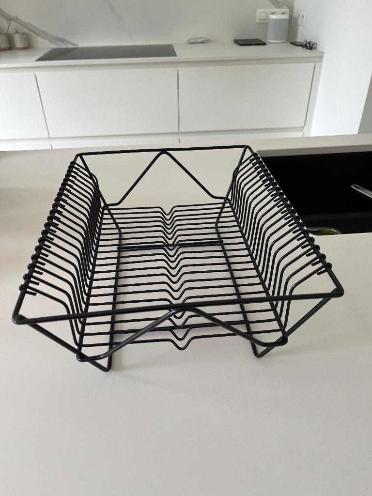 Druiprek, zwart, Huis en Inrichting, Ophalen, Bordenrek, Nieuw, Zwart