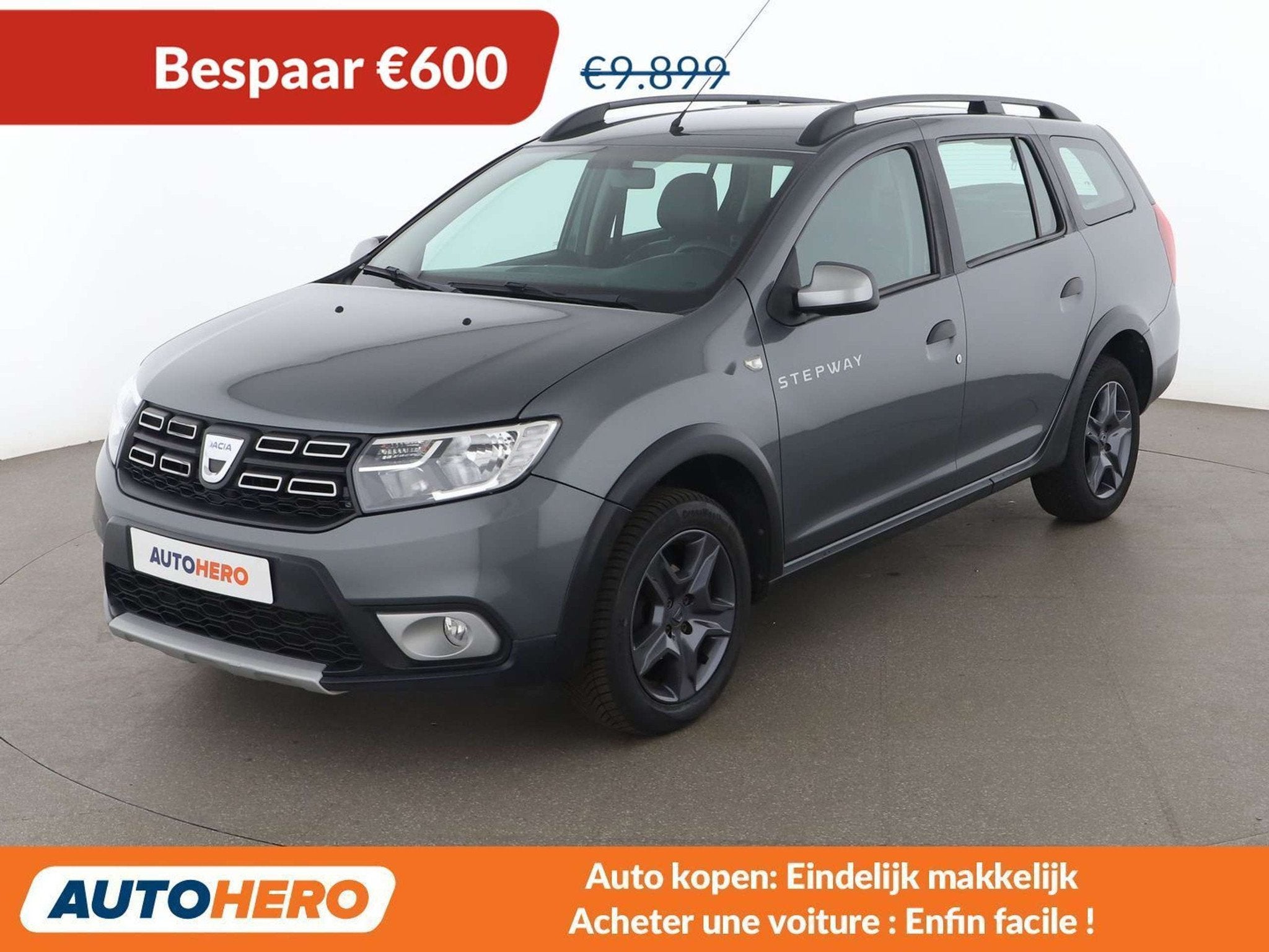 Dacia Logan 1.5 dCi Stepway Celebration (bj 2018), Auto's, Voorwielaandrijving, Gebruikt, Zwart, Logan