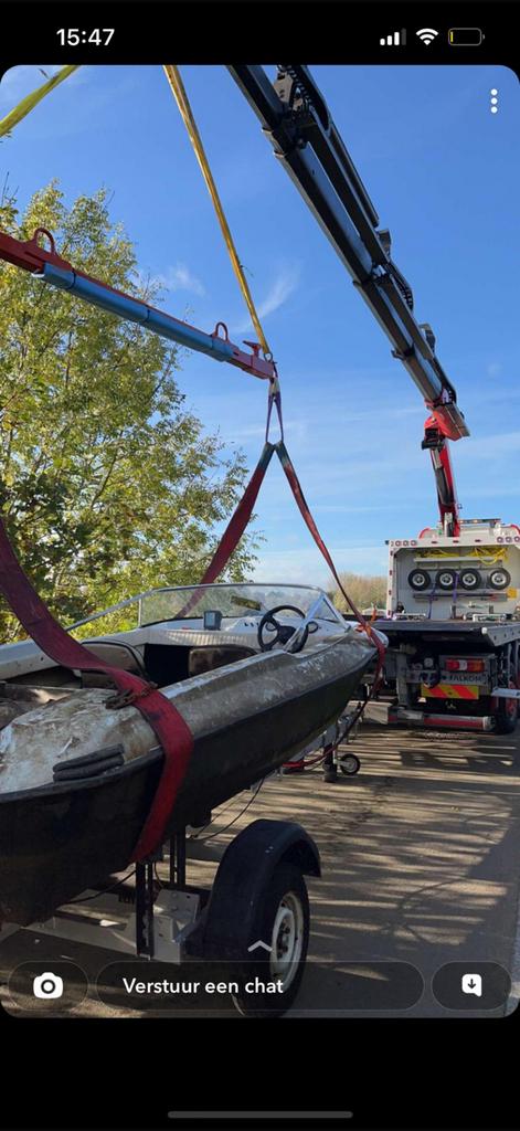 Project bootje incl trailer, Watersport en Boten, Ophalen of Verzenden