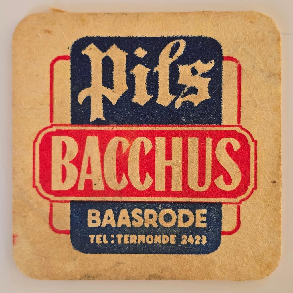 Bacchus sous-bock bierviltje bierdeckel coaster, Collections, Marques de bière, Utilisé, Sous-bock, Envoi