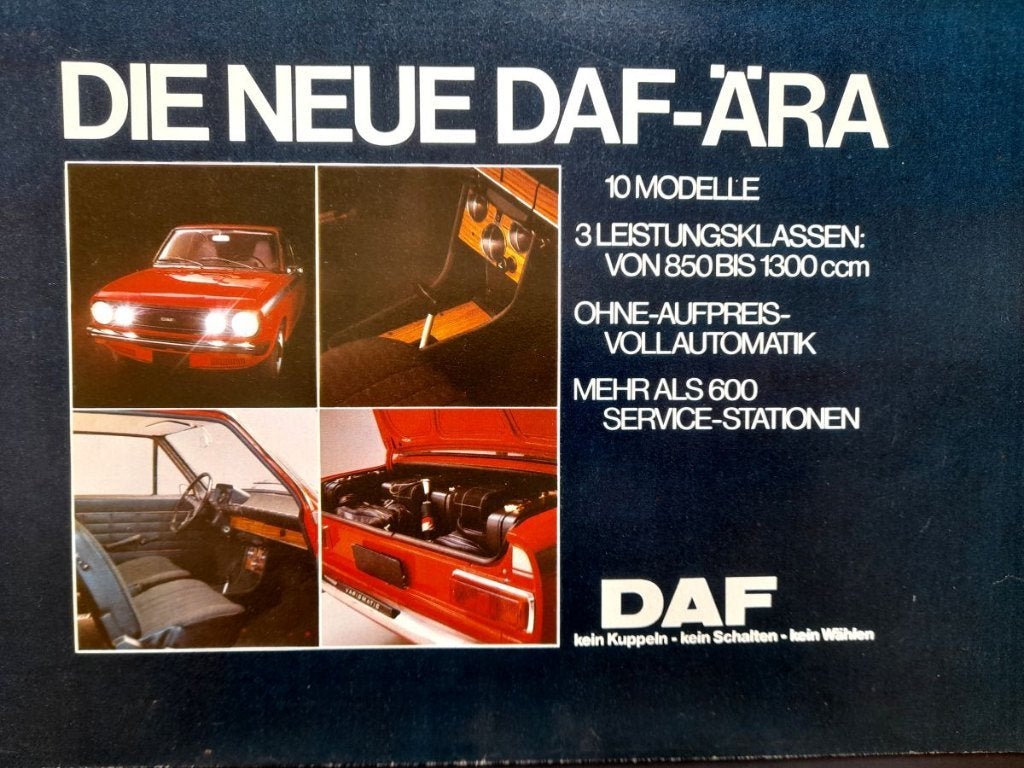 DAF 44/66, brochure (vers 1974) + liste de prix, Livres, Autos | Brochures & Magazines, Utilisé, Autres marques, Envoi