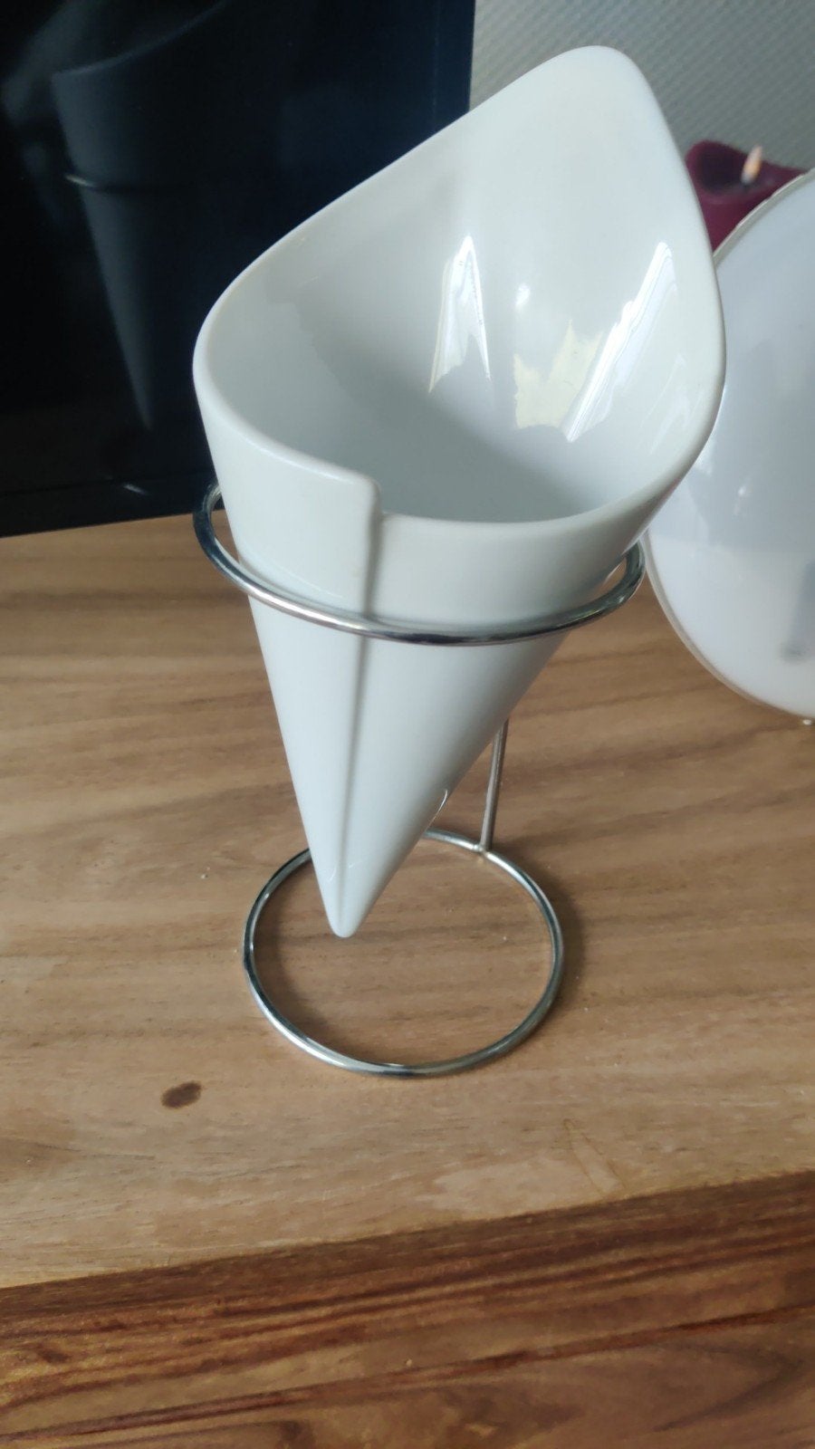 keramische frietzakjes met cocktail prikkers, Ophalen, Keramiek, Overige typen, Zo goed als nieuw