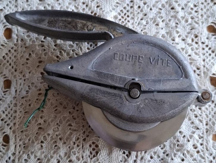 Franse brocante COUPE VITE kruiden / groente snijder, Ophalen of Verzenden