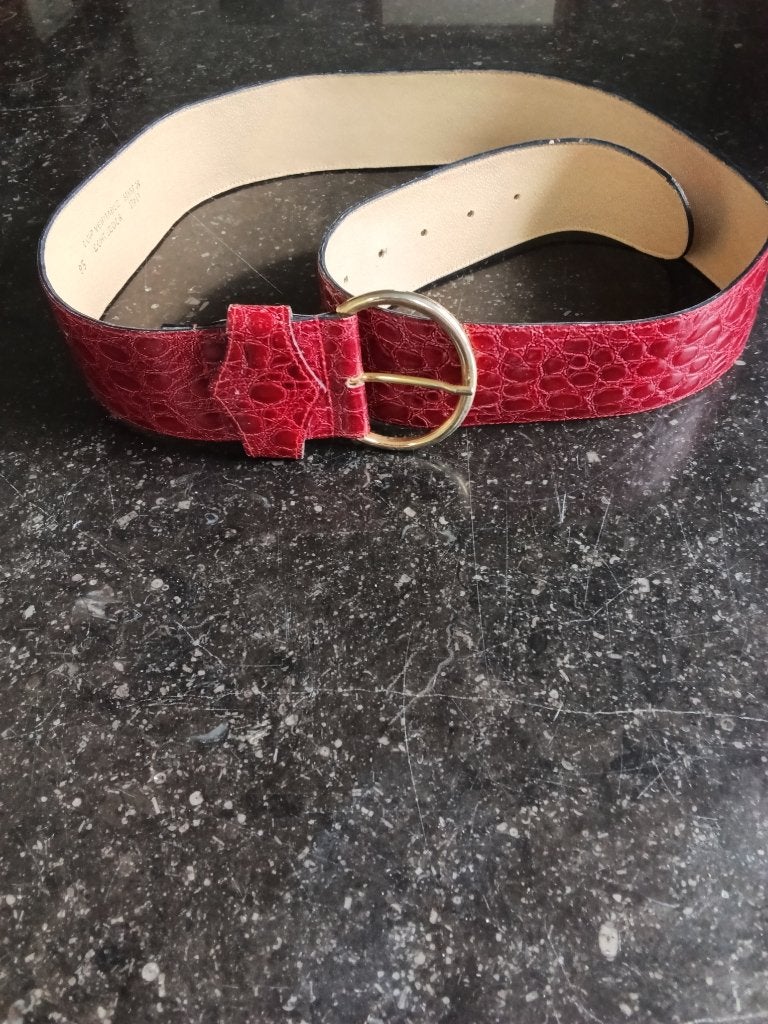 Ceintuur, Kleding | Dames, Riemen en Ceinturen, 3 tot 5 cm, Echt leder, 90 tot 100 cm, Tailleriem