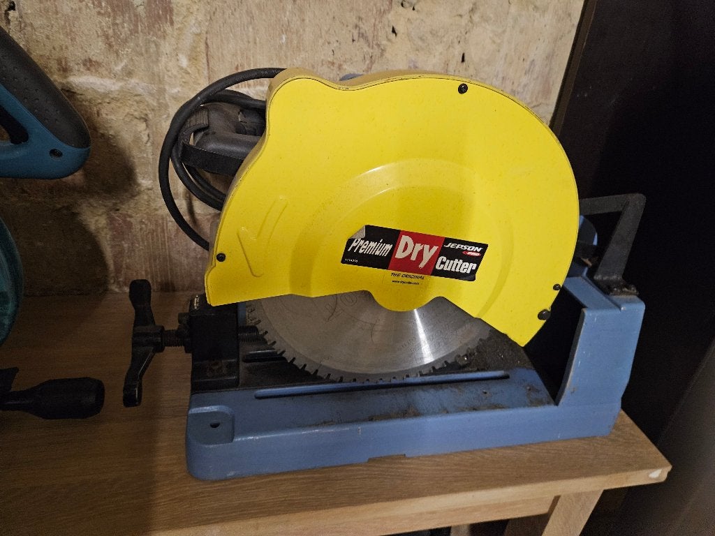 Scie à métaux Jepson Super Dry Cutter 230V avec lame de scie, Enlèvement, Comme neuf