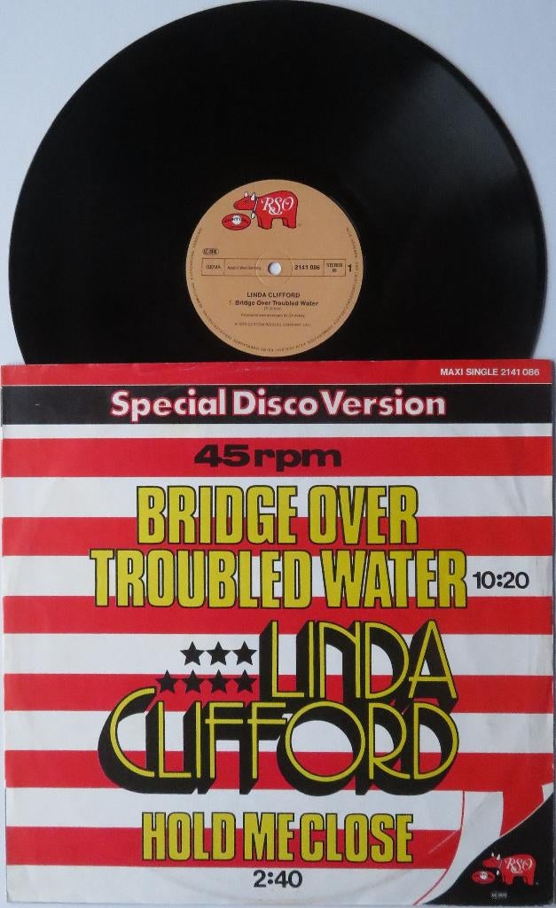 Linda Clifford - Bridge over troubled water. Maxi, Gebruikt, Ophalen of Verzenden, 1970 - 1979, Disco